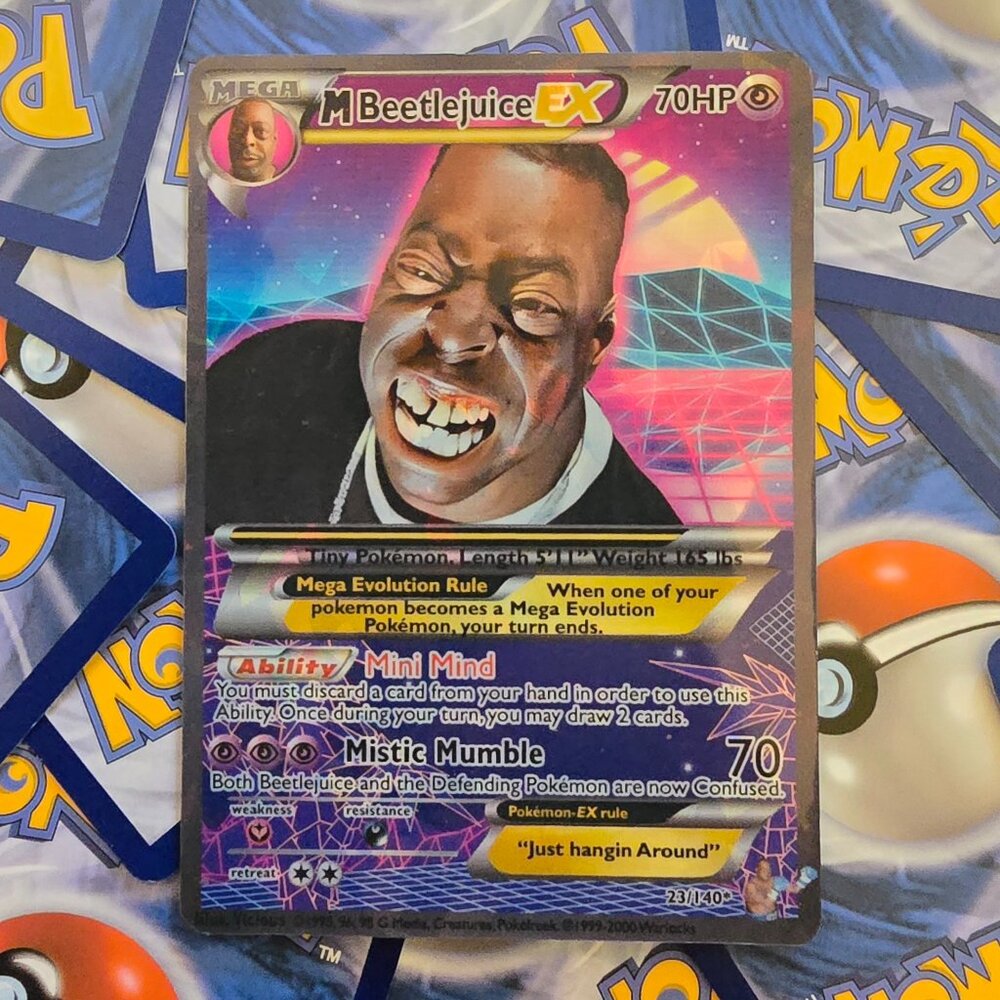 Beetlejuice Pokemon Card - Howard Stern show